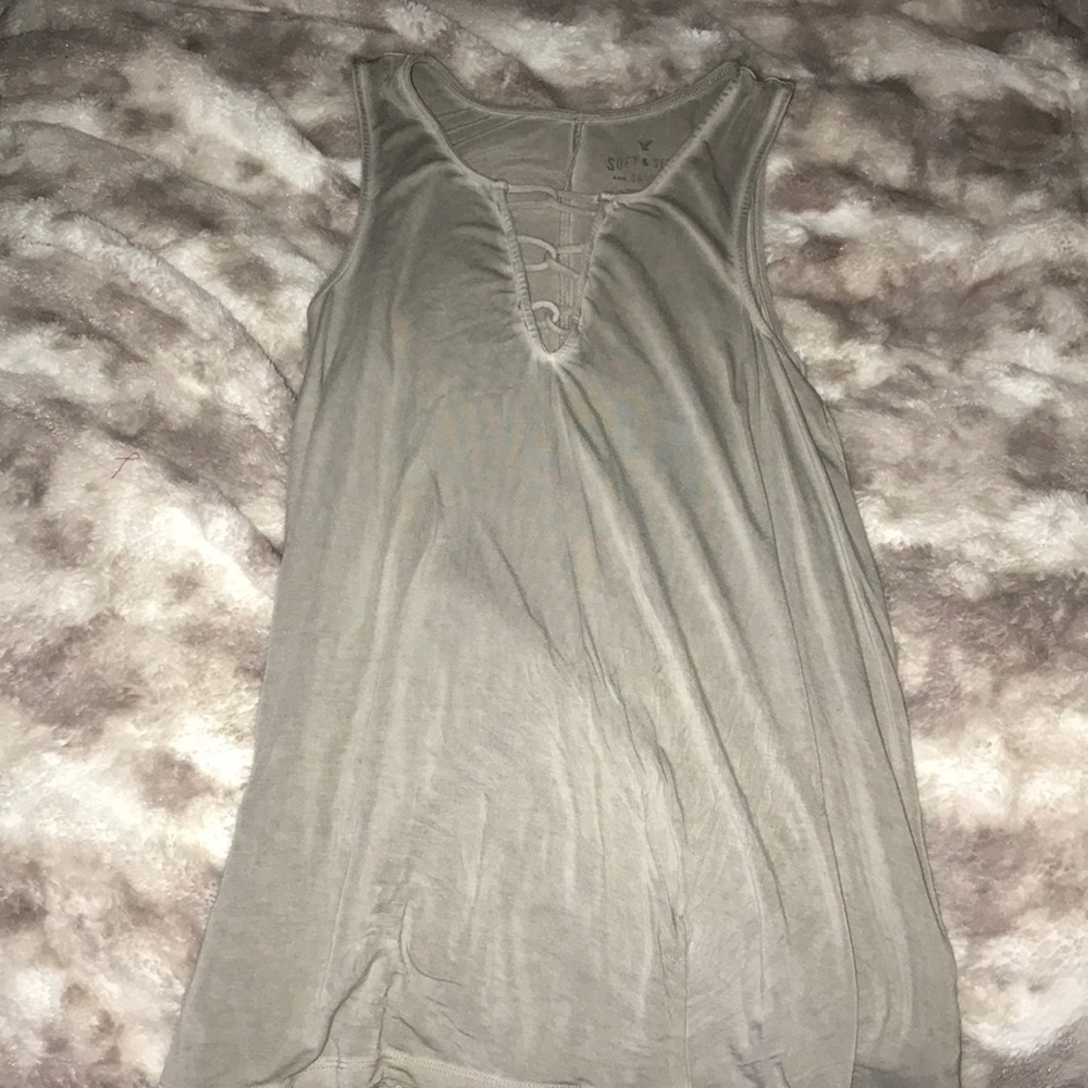 light green tank top